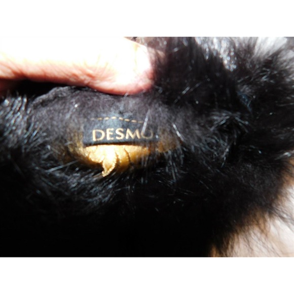 Desmo Italy Black Fur Trim Small Shoulder Bag - Picture 7 of 7